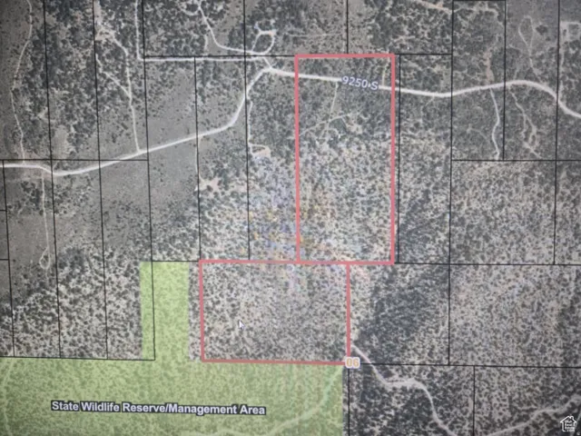 Map / location with property parcel outlined