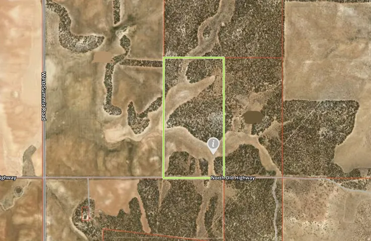 Map of property location with property parcel outlined