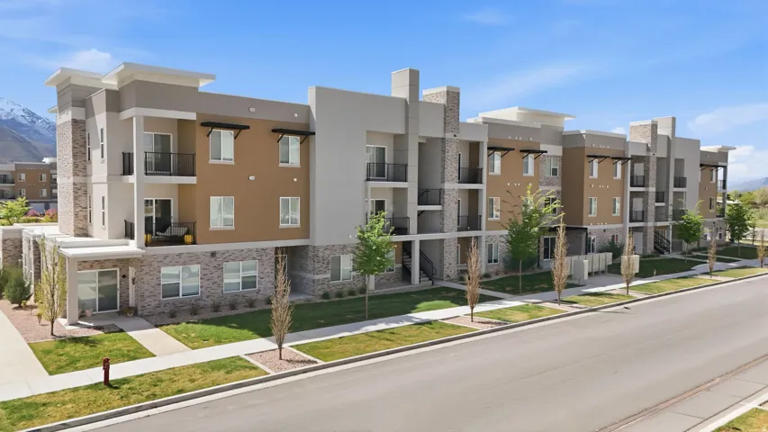 View of apartment building / complex with a mountain view