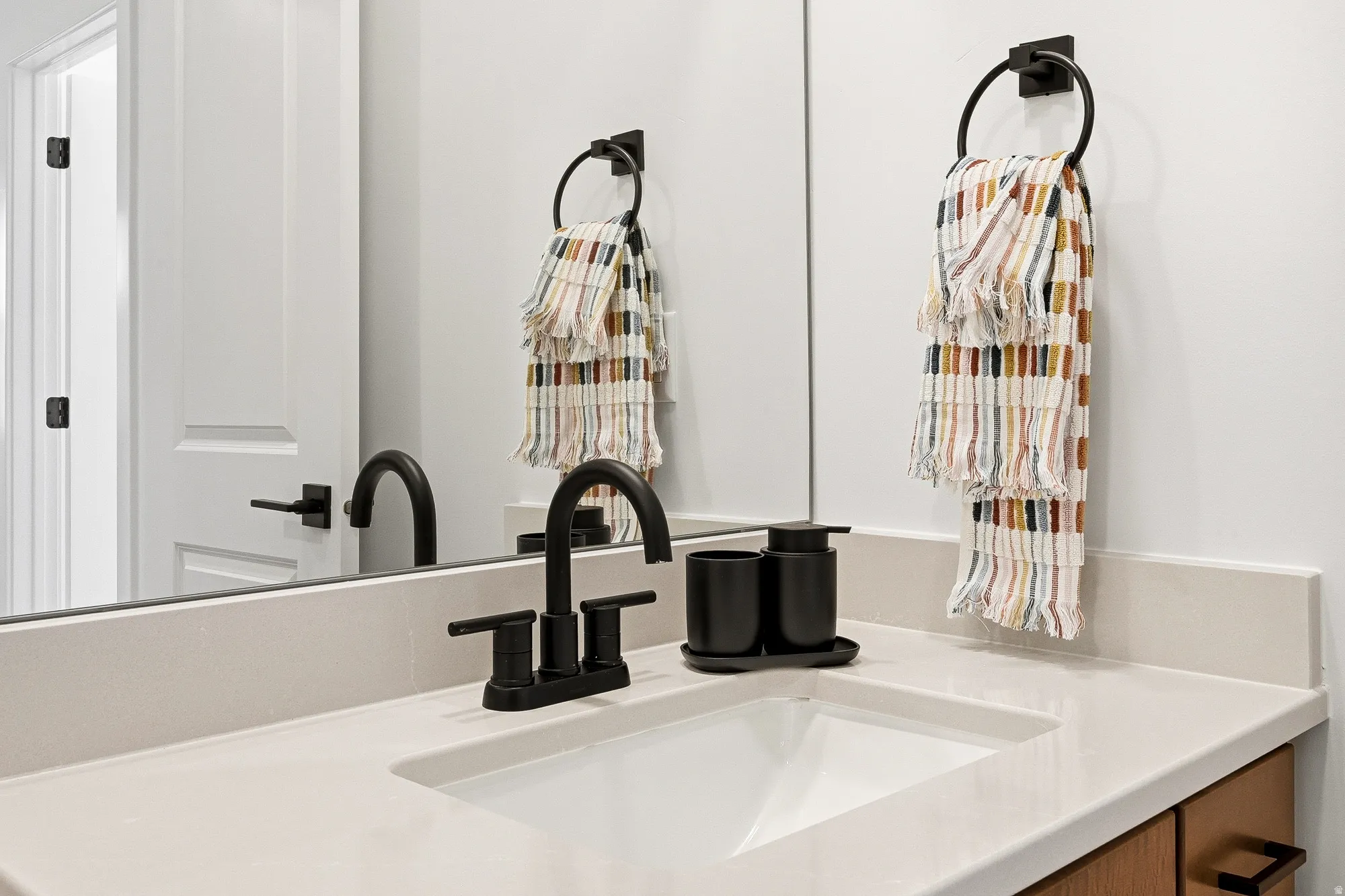 Bathroom view of vanity