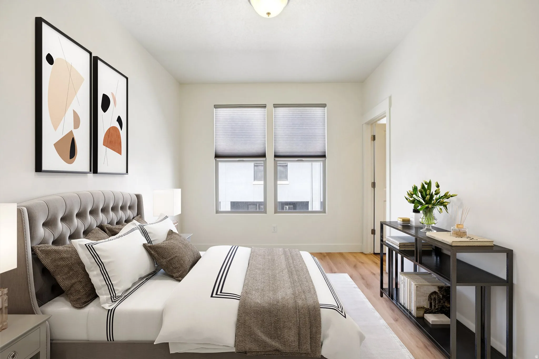 Bedroom featuring light wood-style flooring