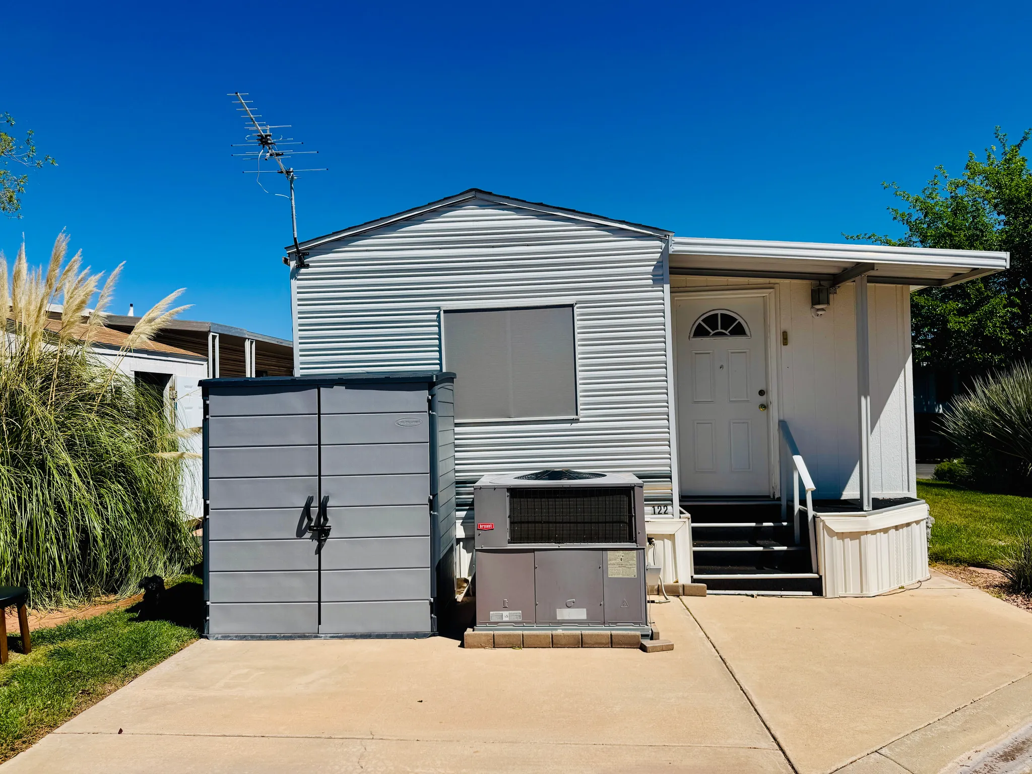 View of outbuilding