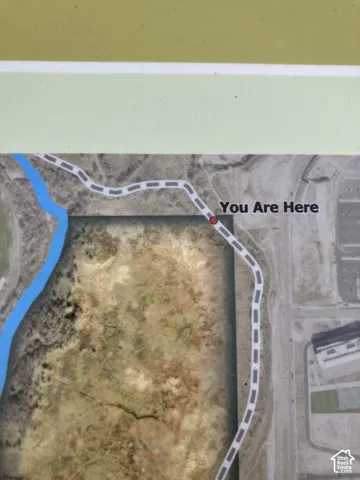 The SW Corner is 30' north of this your are here marker