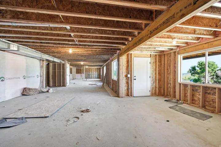 Unfinished interior space offering extensive customization potential