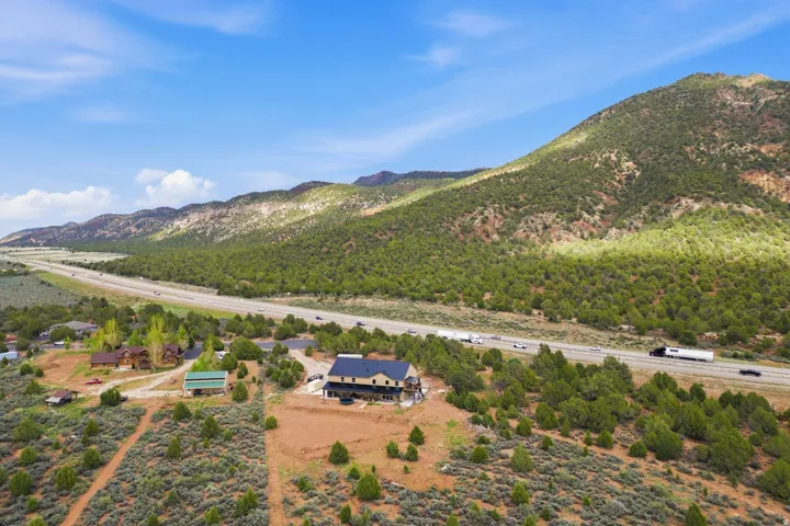 Drone / aerial view of mountains