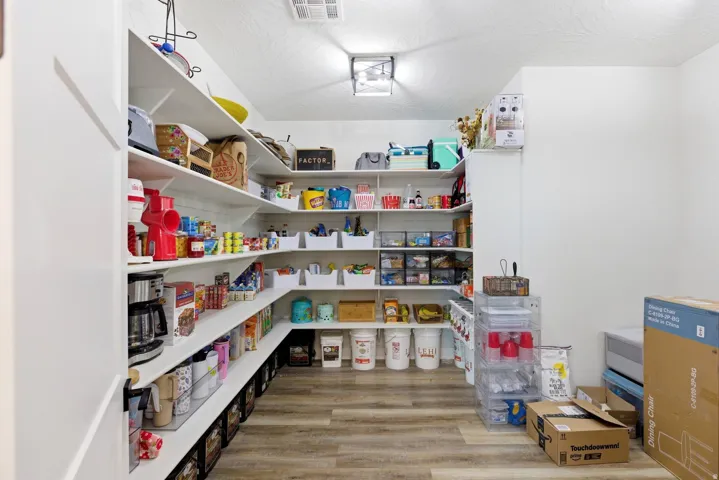 View of storage area