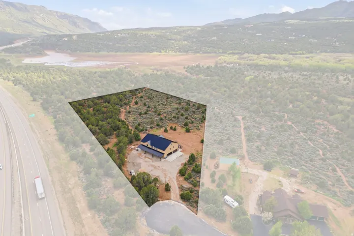 Drone / aerial view of mountains