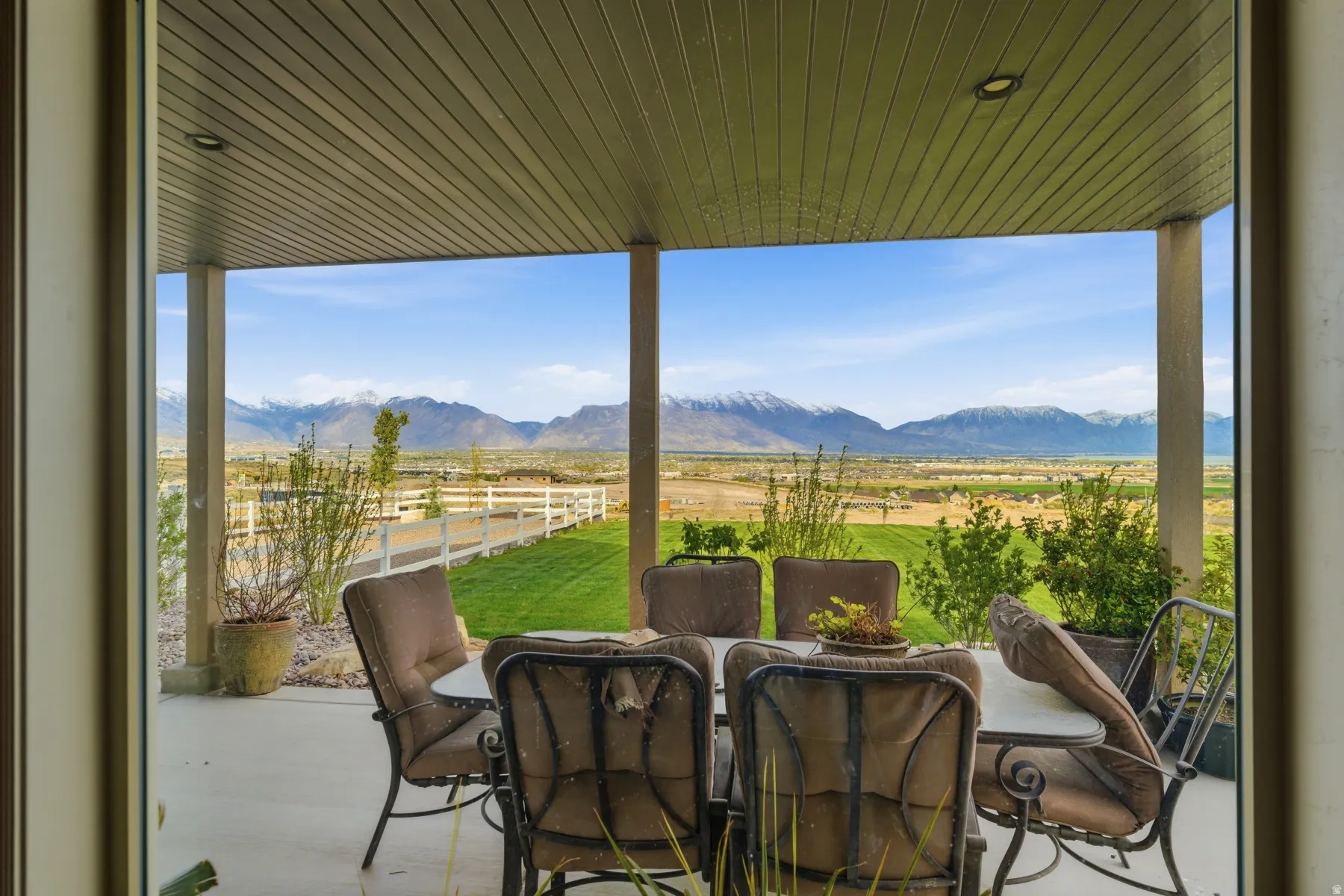 View of basement patio