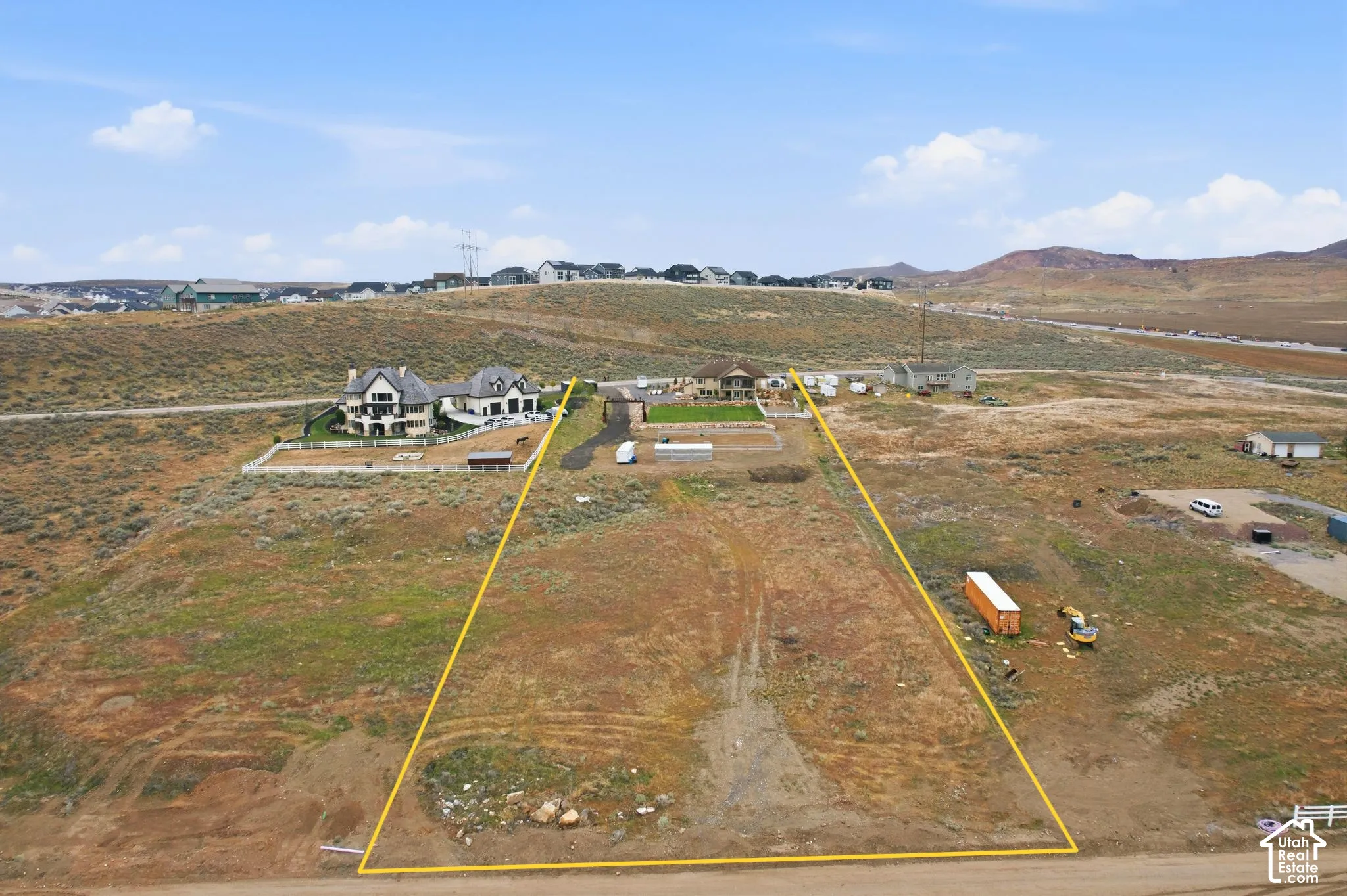 Total 2.71 acres. Aprox 1.5 unimproved for your new indoor arena or shop.
