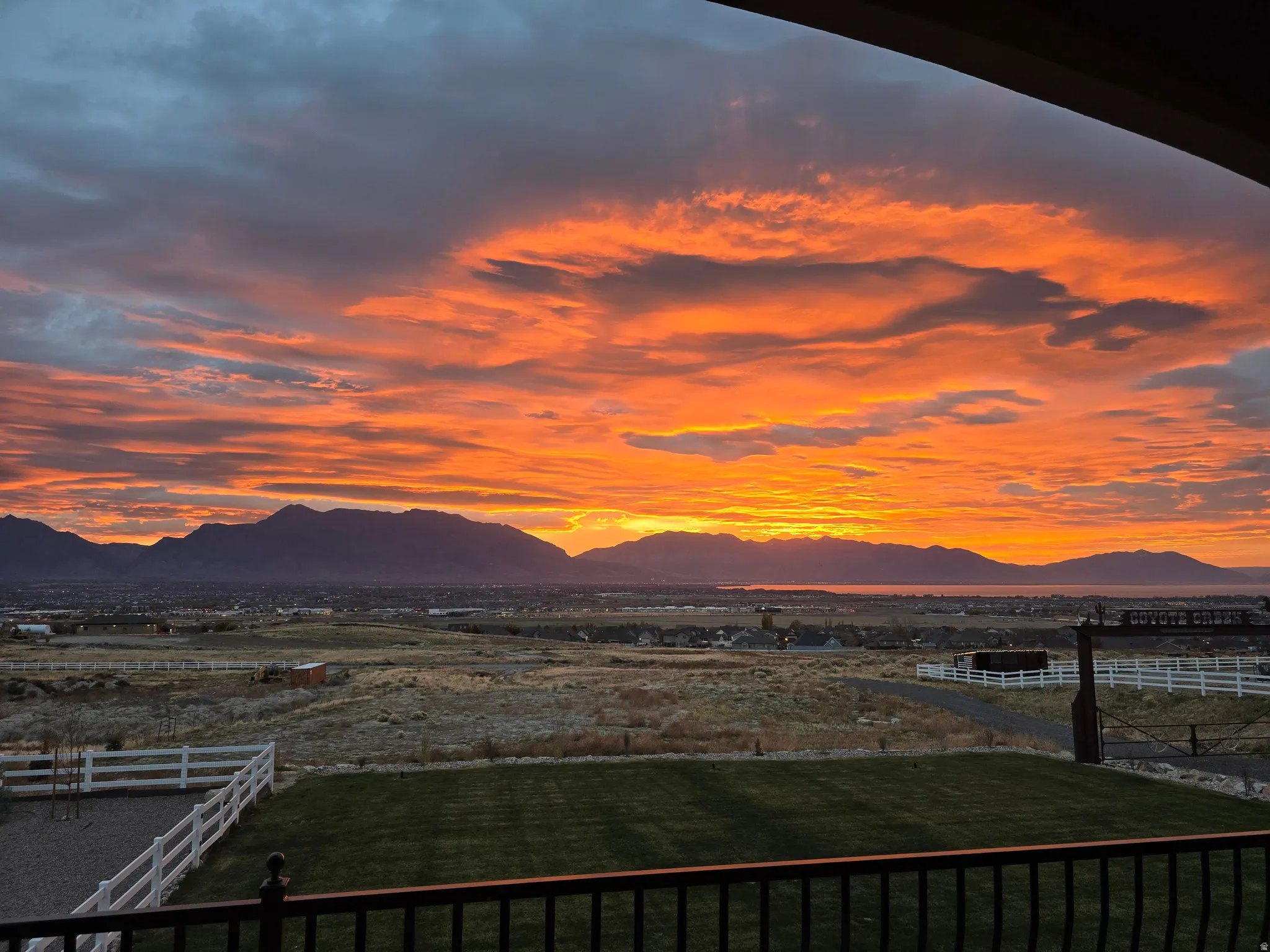 Sunrise from the deck