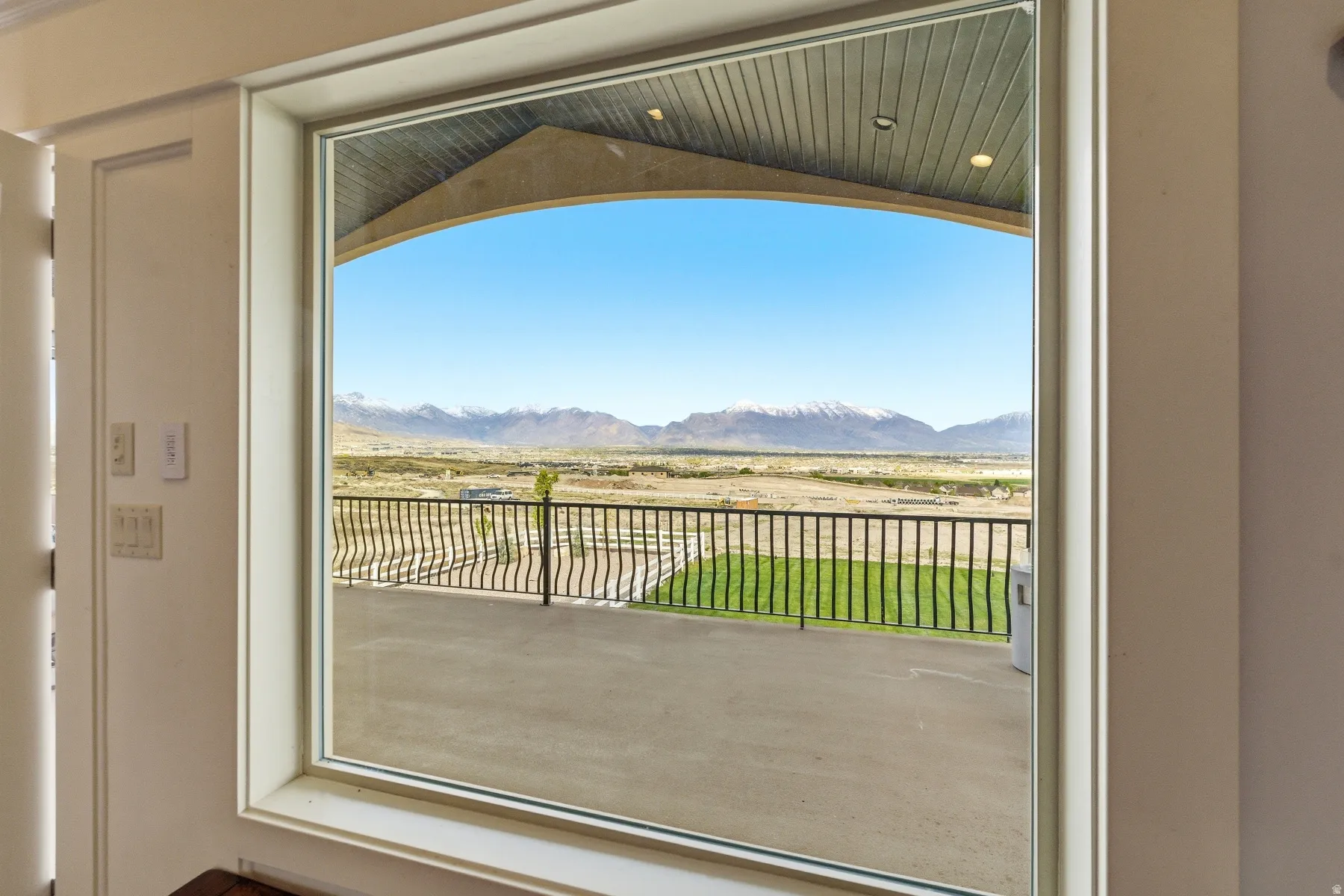 View from dining area