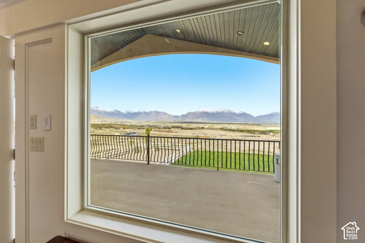 View from dining area