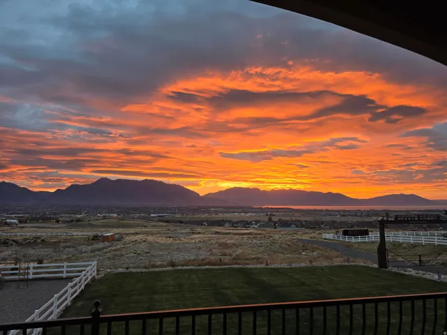 Sunrise from the deck