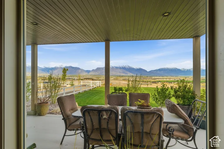 View of basement patio
