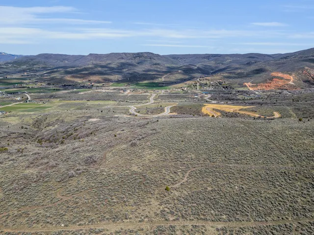Mountain view with rural landscape