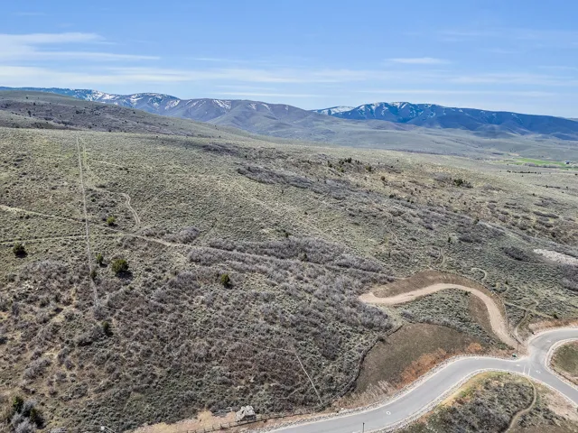 Mountain view with rural landscape and a desert landscape