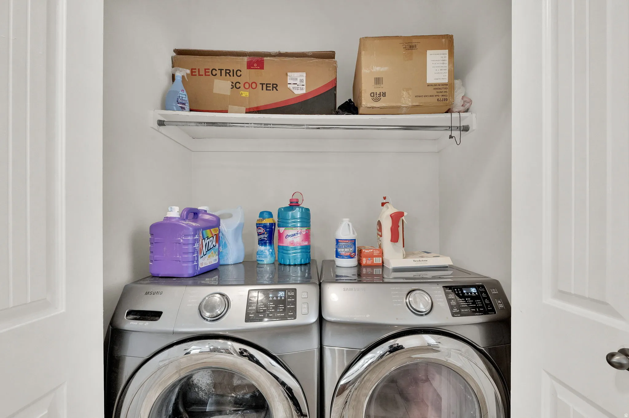 Laundry area with washer and dryer