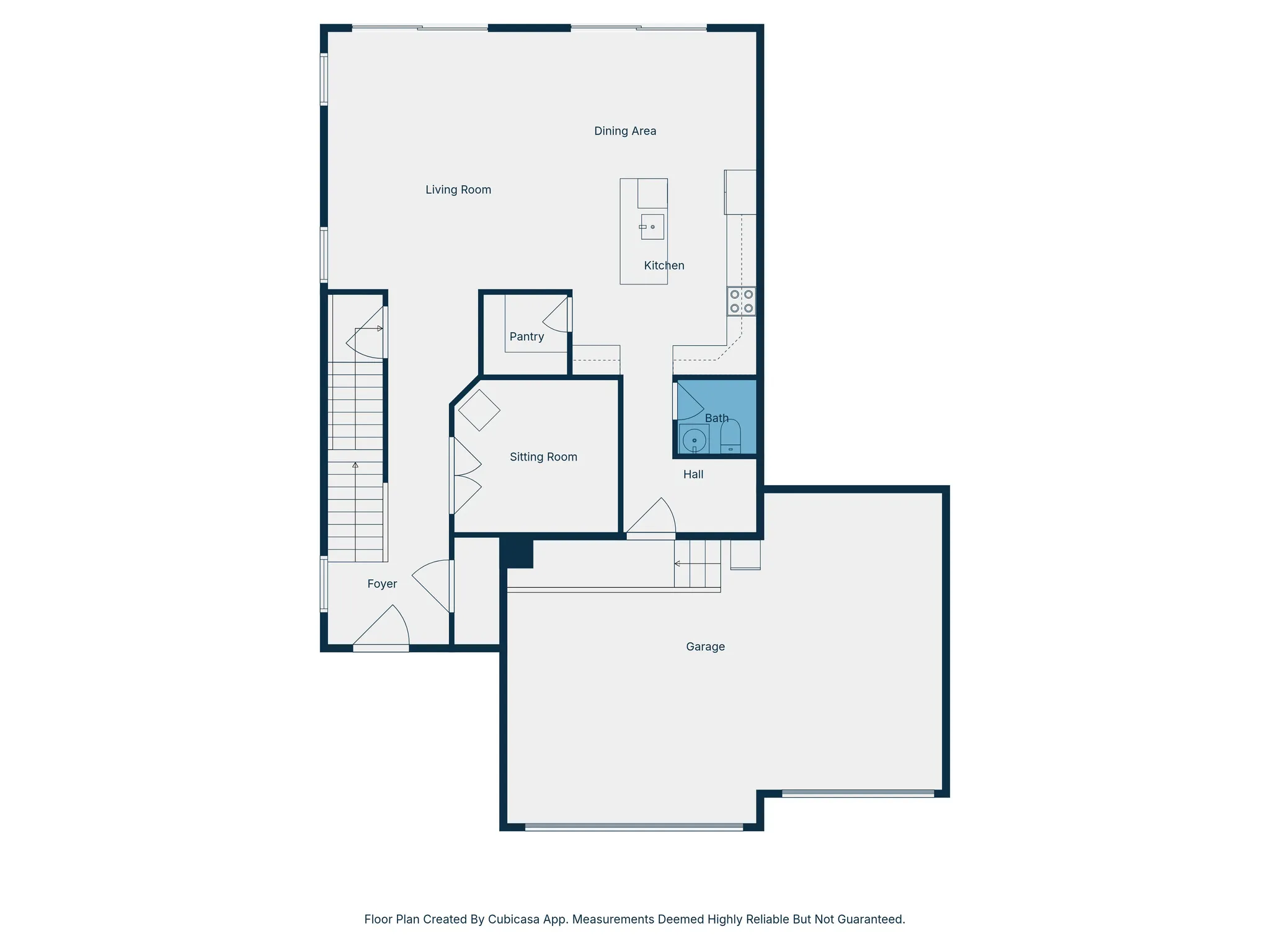 View of upstairs floor plan