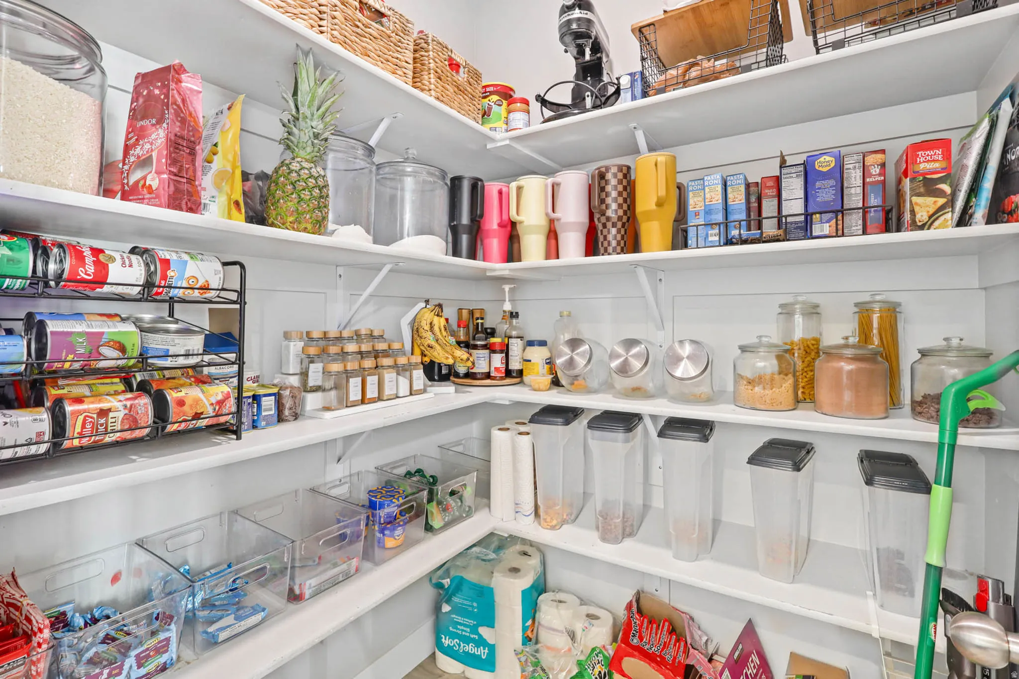 View of walk-in pantry