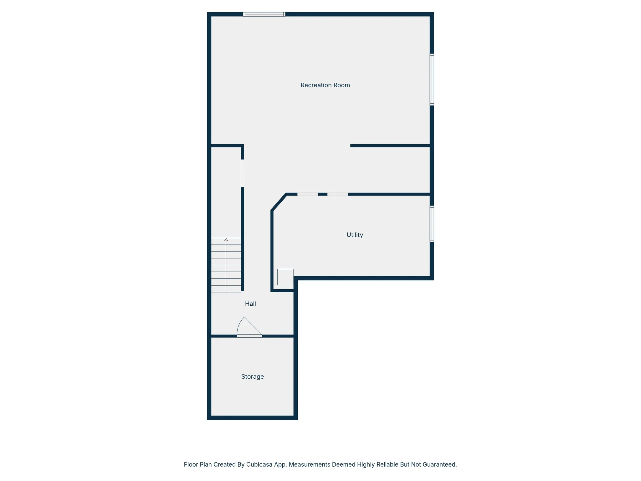 View of basement floor plan