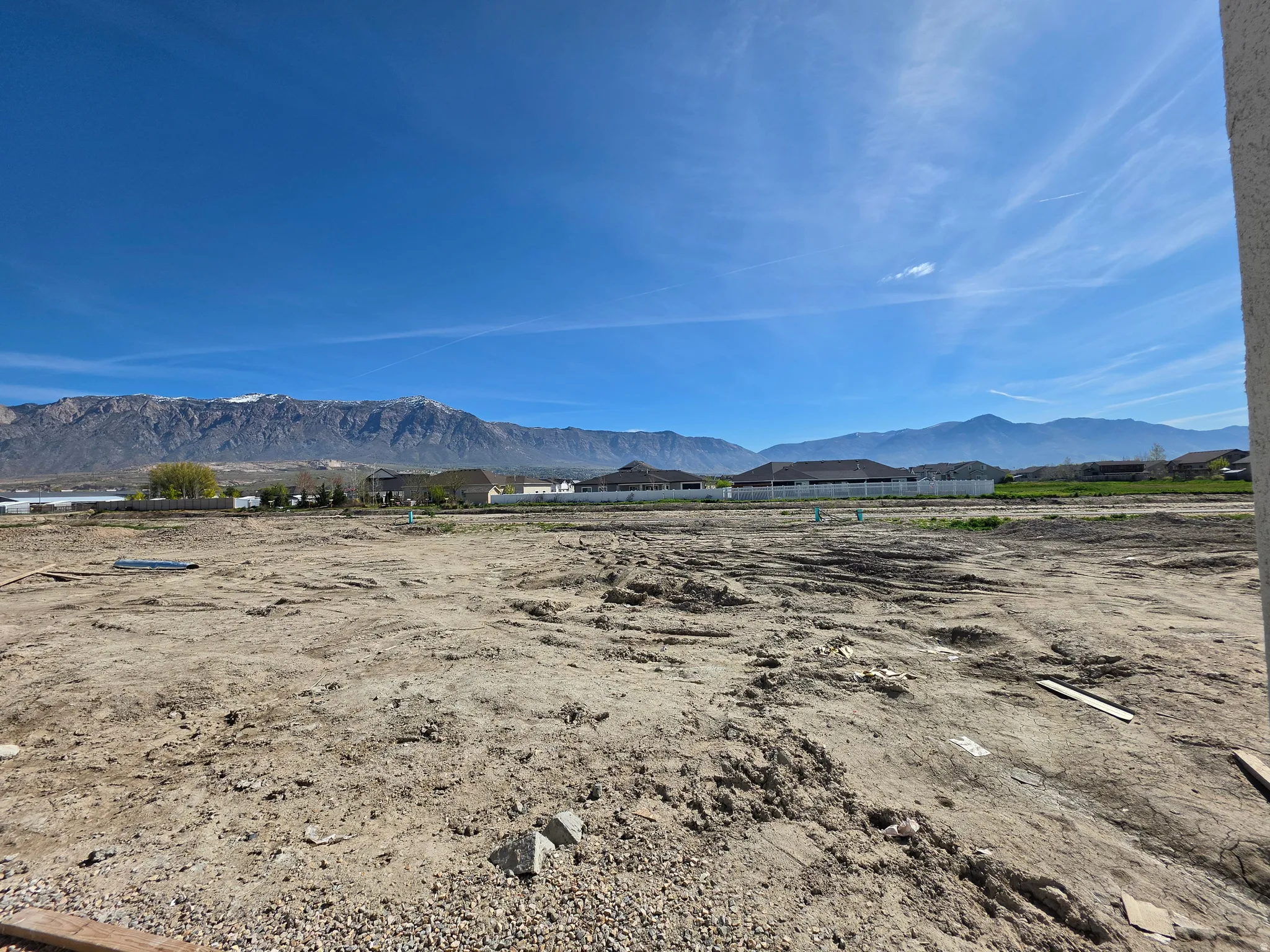 Expansive undeveloped lot with mountain backdrop