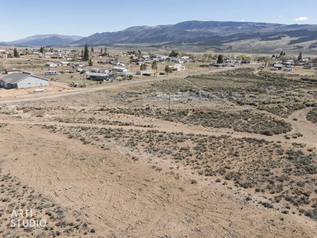 View of mountain backdrop with nearby suburban area