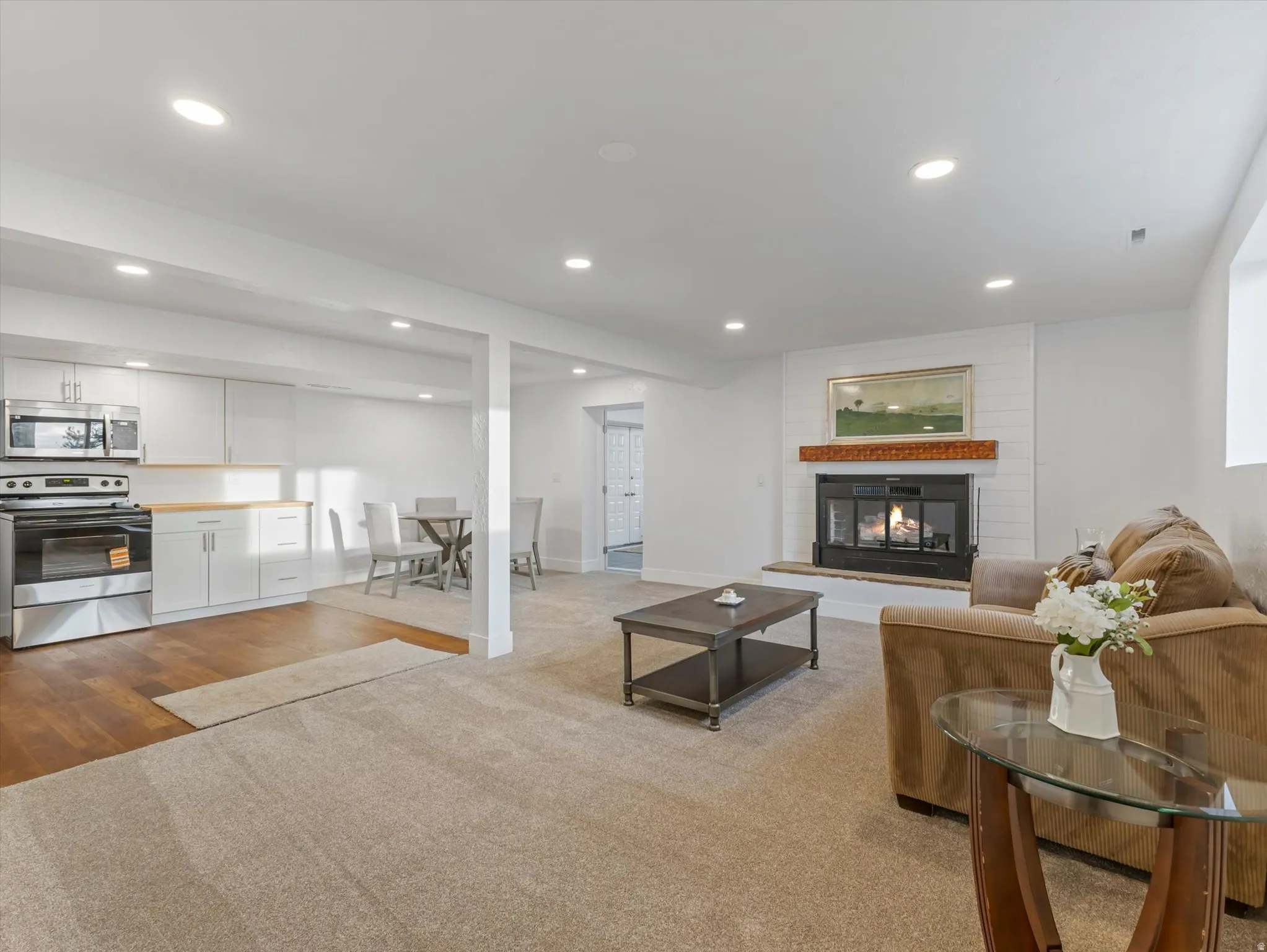 Basement Kitchen and living room