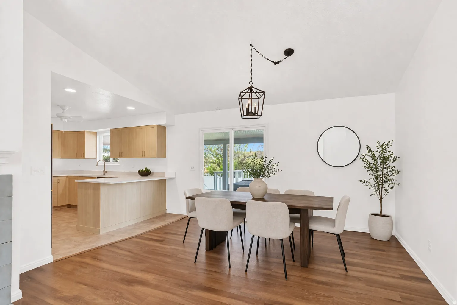 Staged Dining Area