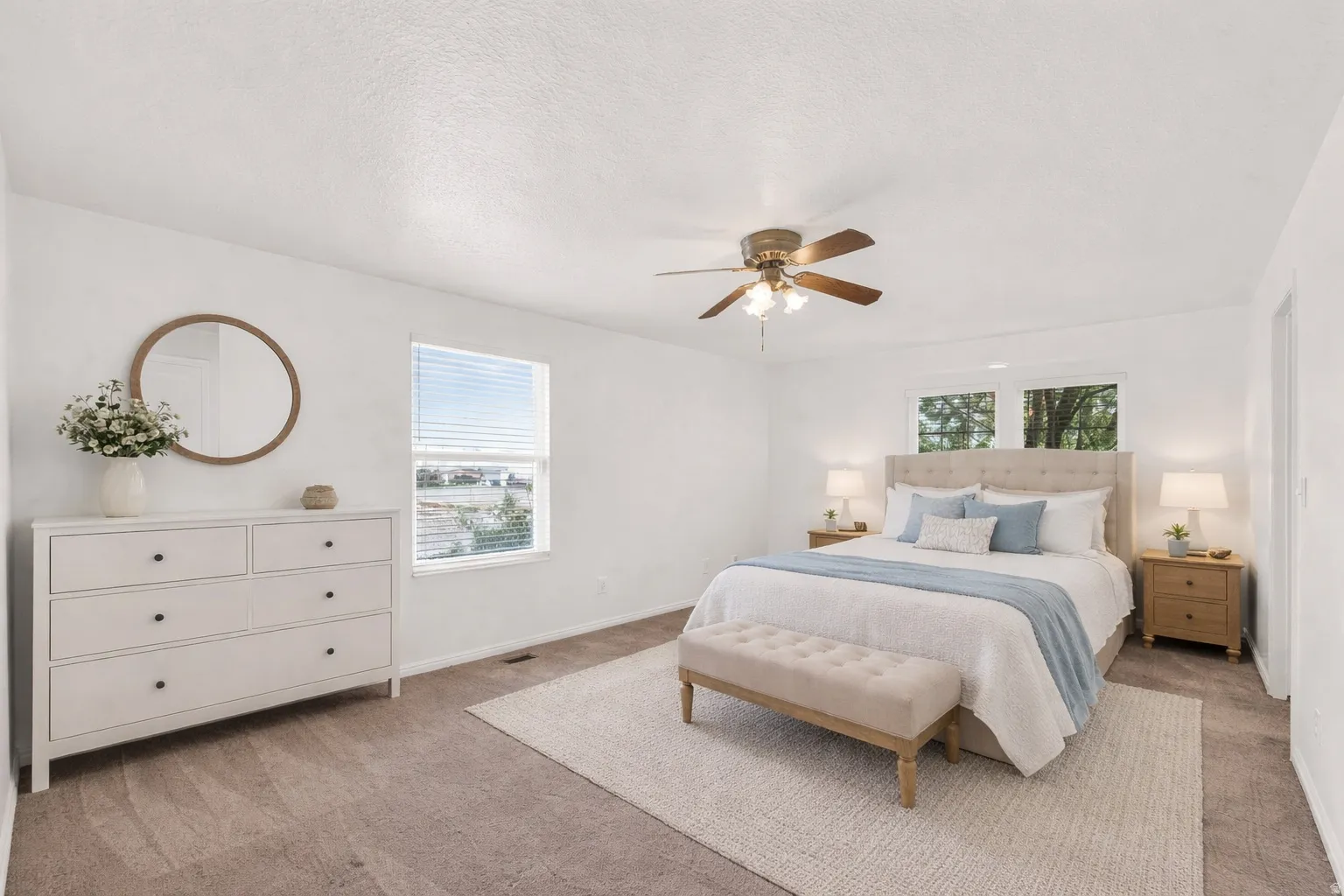 Staged Primary Bedroom