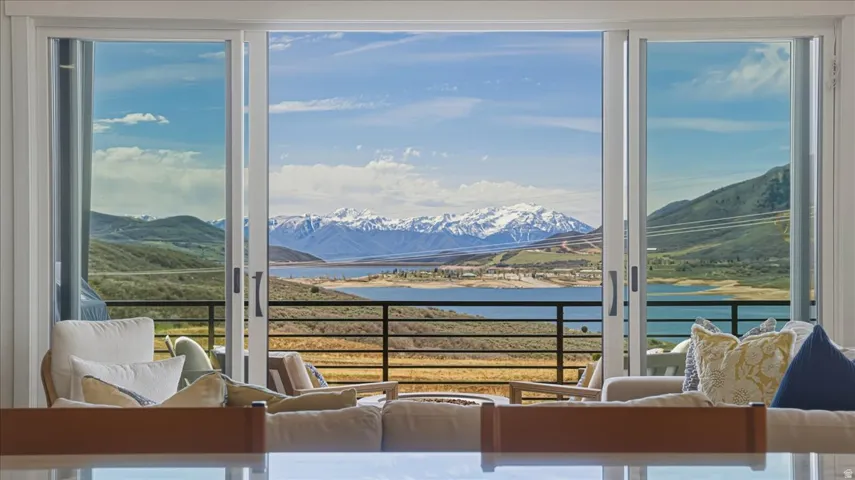 Water view featuring a mountainous background