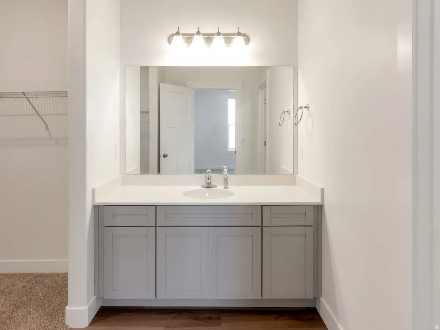 Primary Bathroom - Large Walk-in Closet to one side and Full Bath to the other.