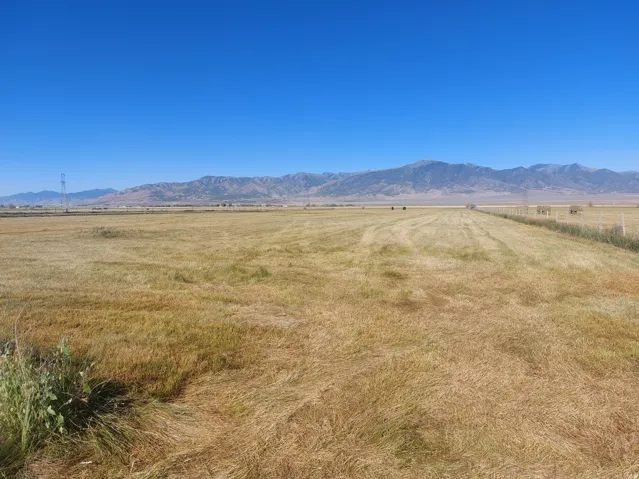 View of mountain background with rural landscape