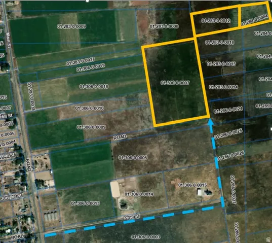 Aerial view of property's location