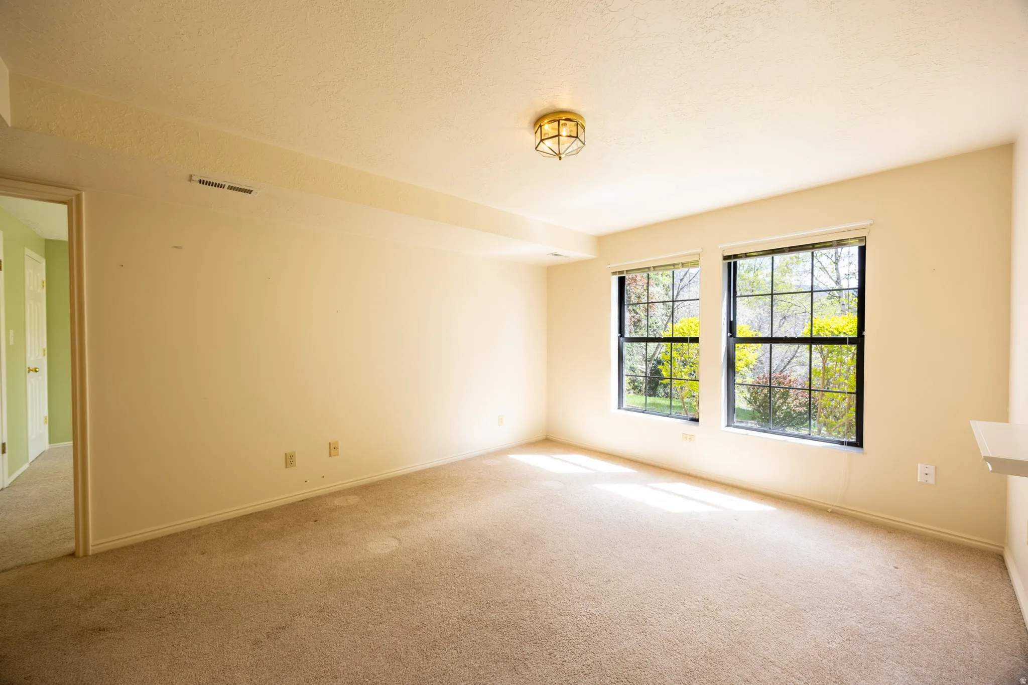 Den or hobby space in the basement.