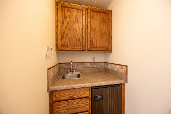Small kitchenette in the basement.