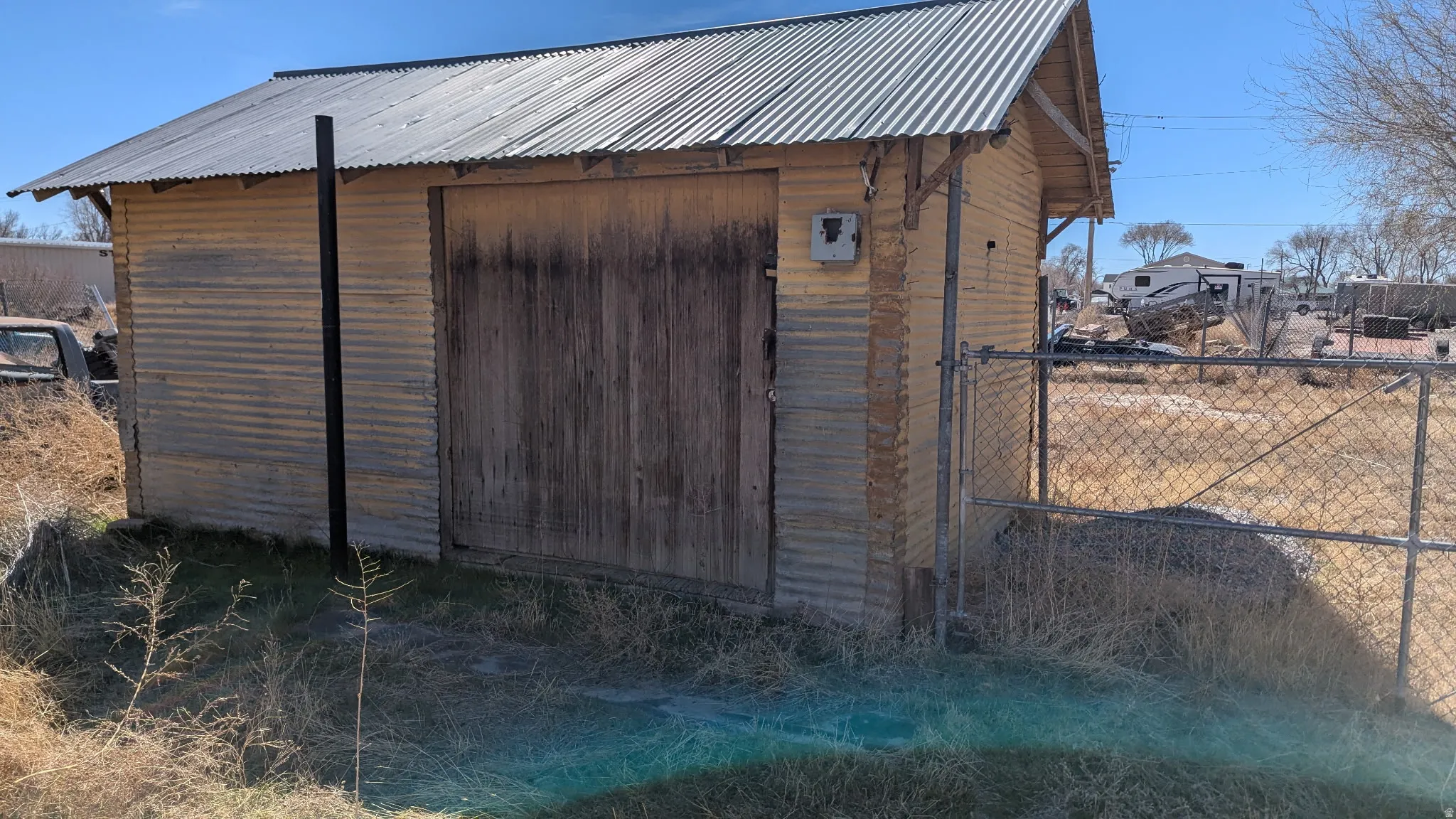 View of outbuilding