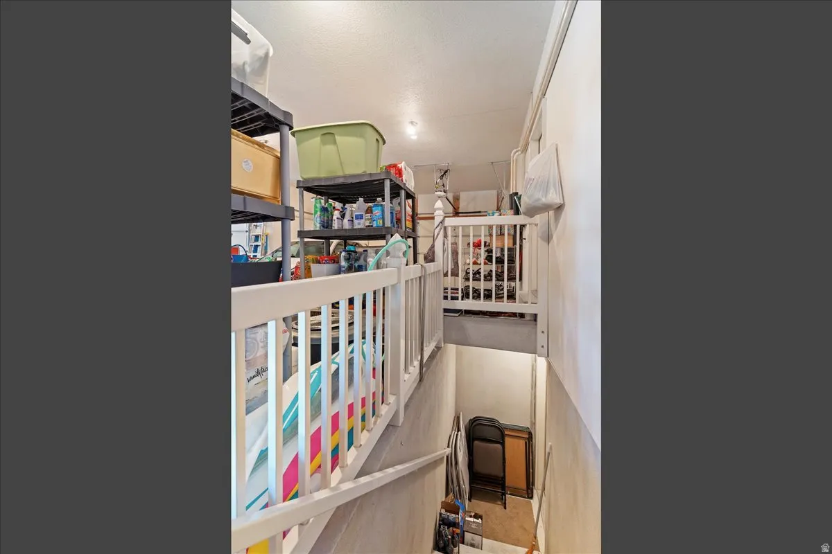 Garage entry to basement