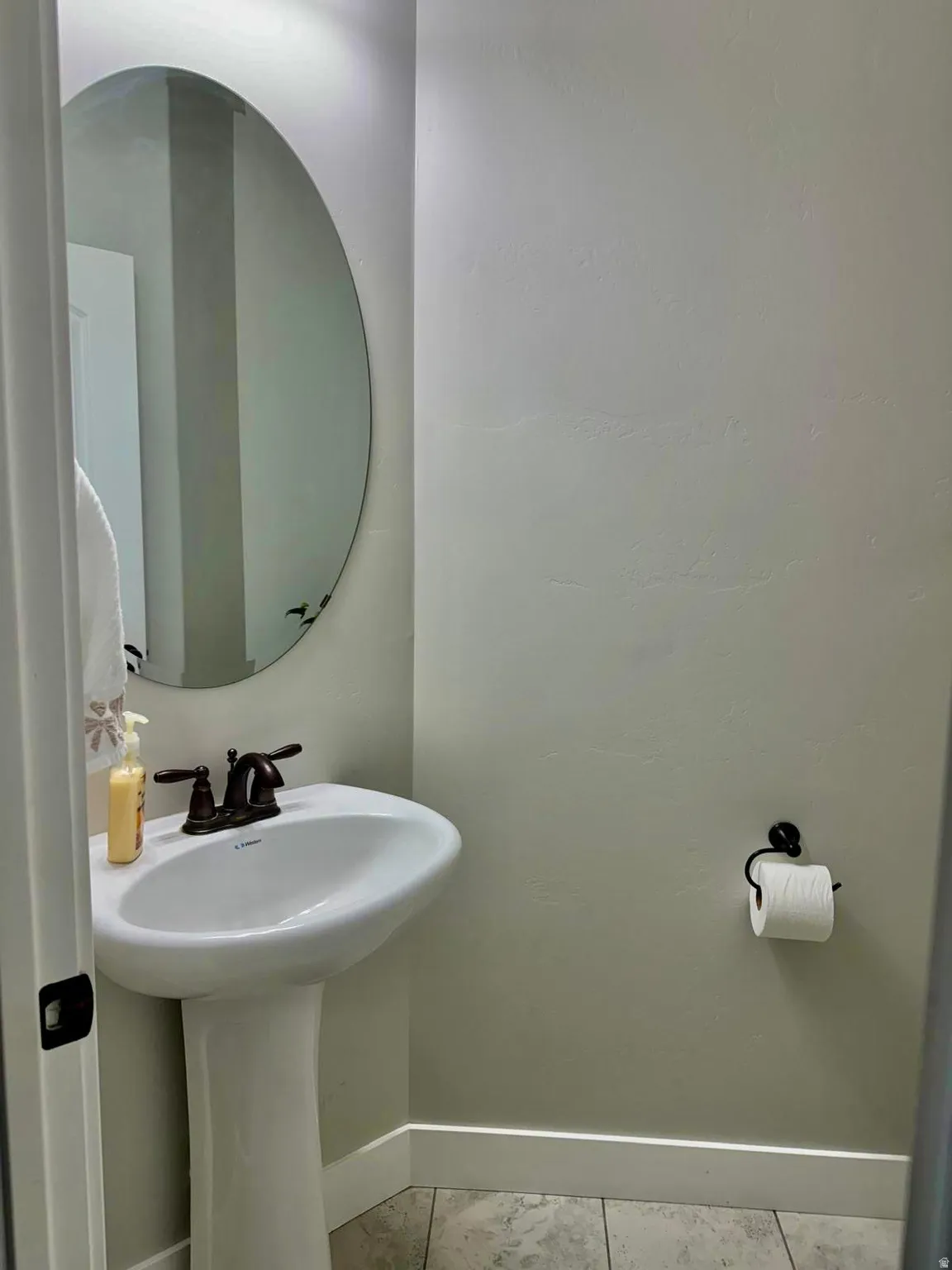 Bathroom with baseboards