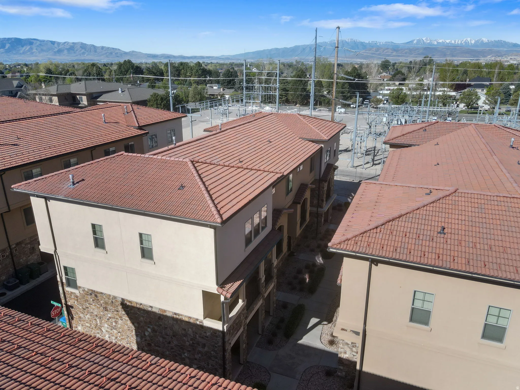 Drone / aerial view of mountains
