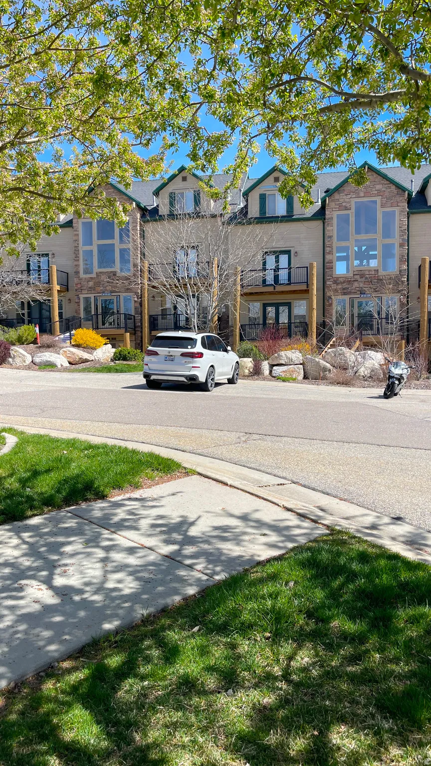 View of parking, front of condo