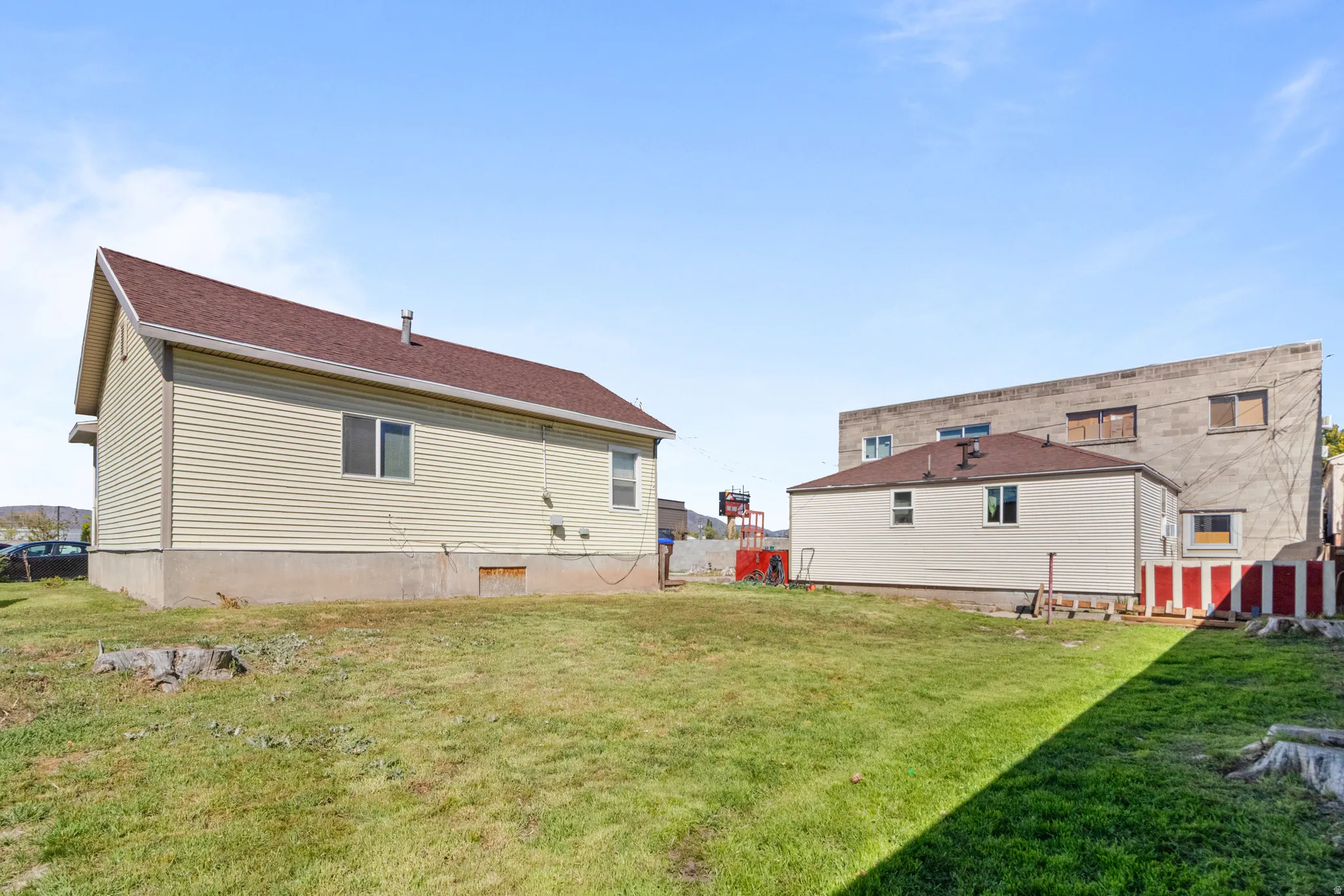 Rear view of house