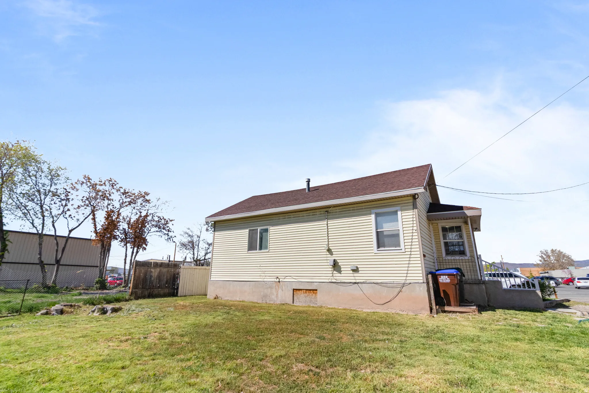 Rear view of house