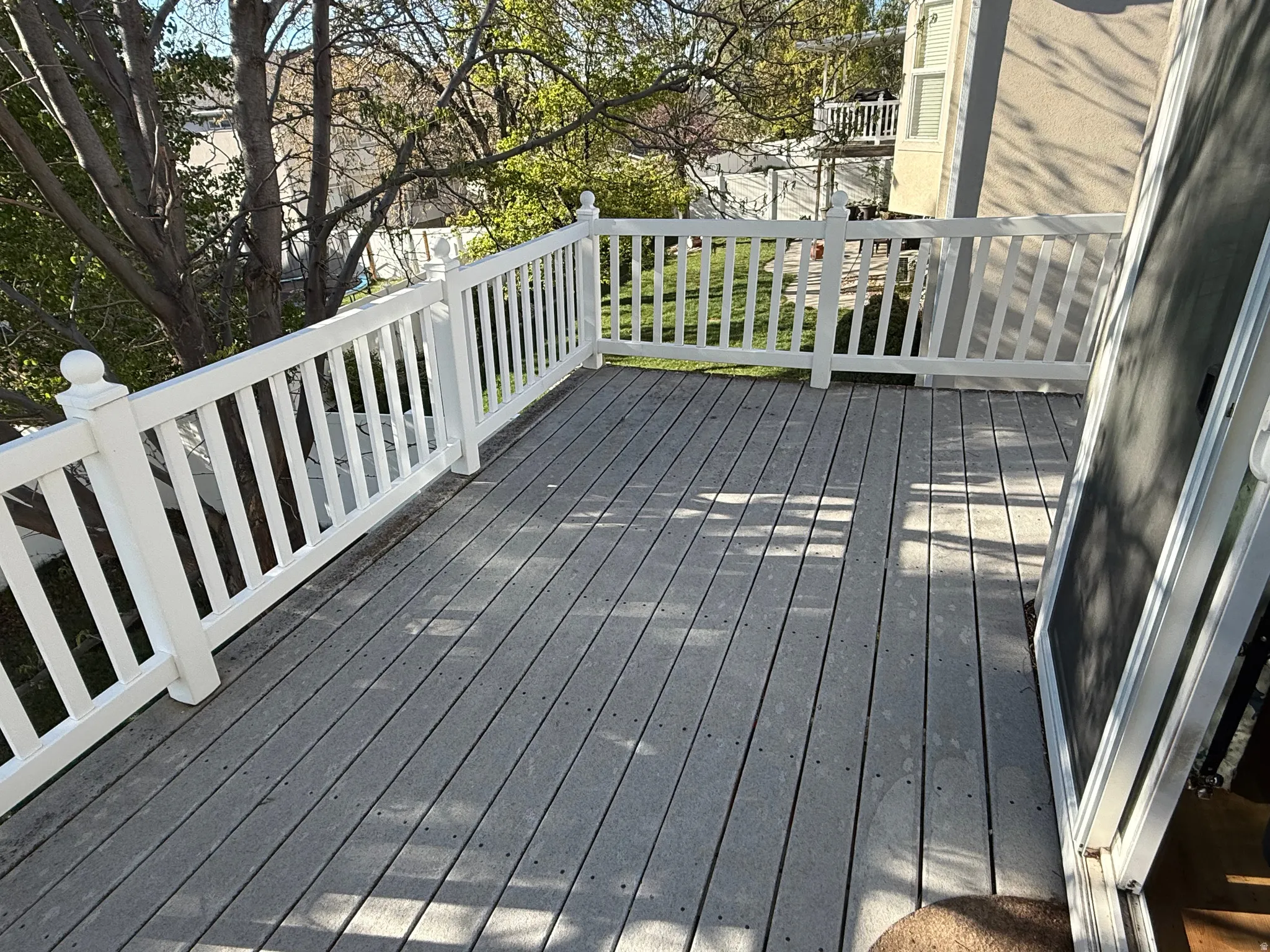 View of wooden terrace