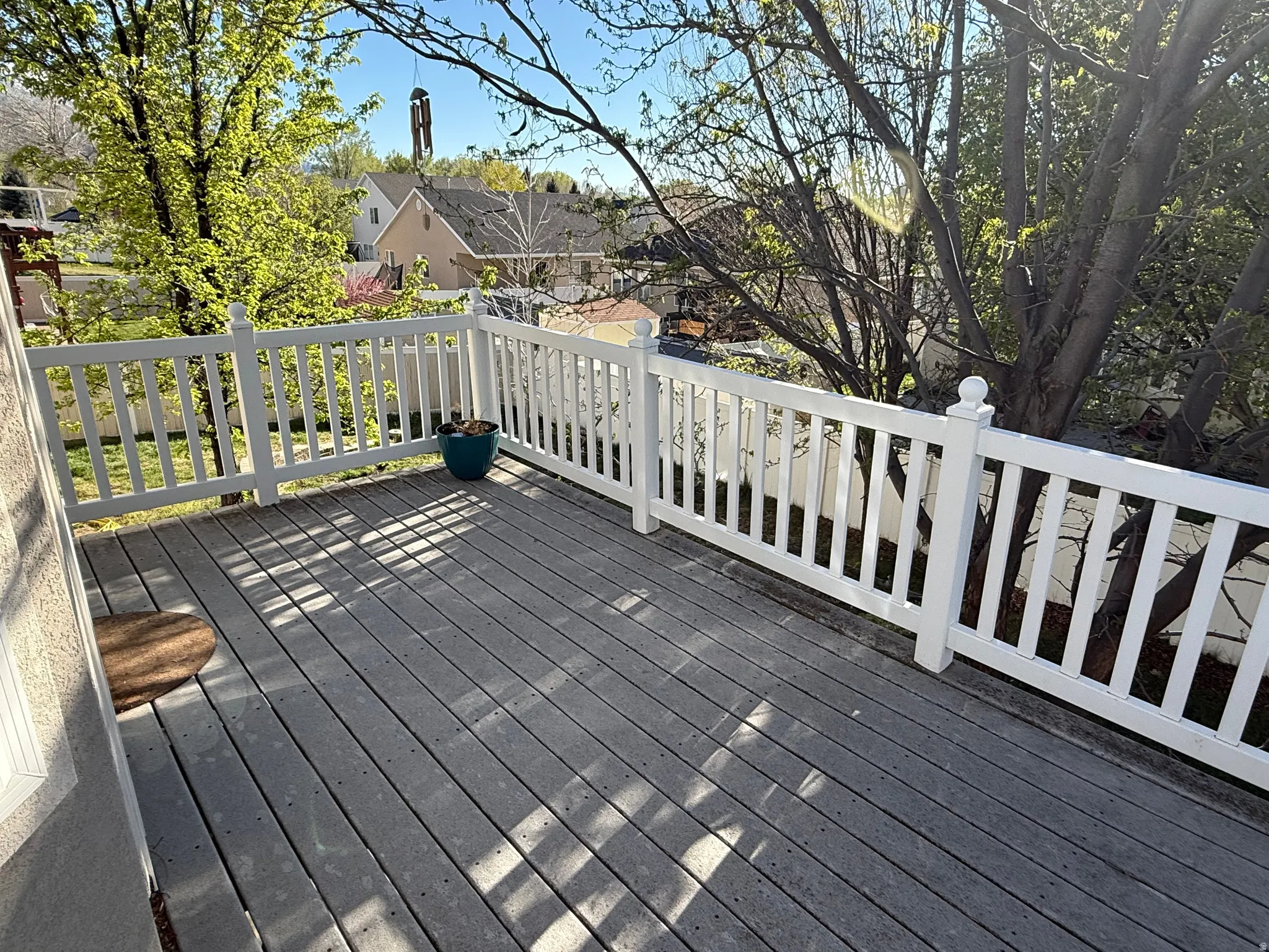 View of wooden terrace