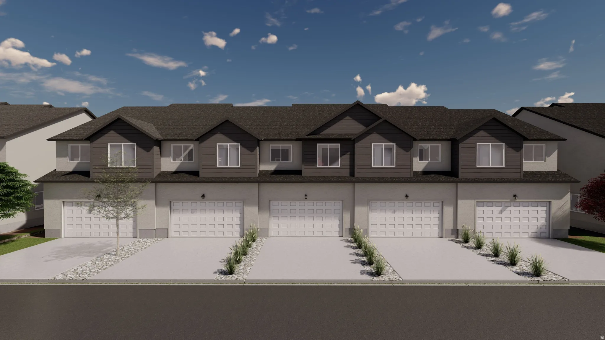 View of front of home featuring driveway