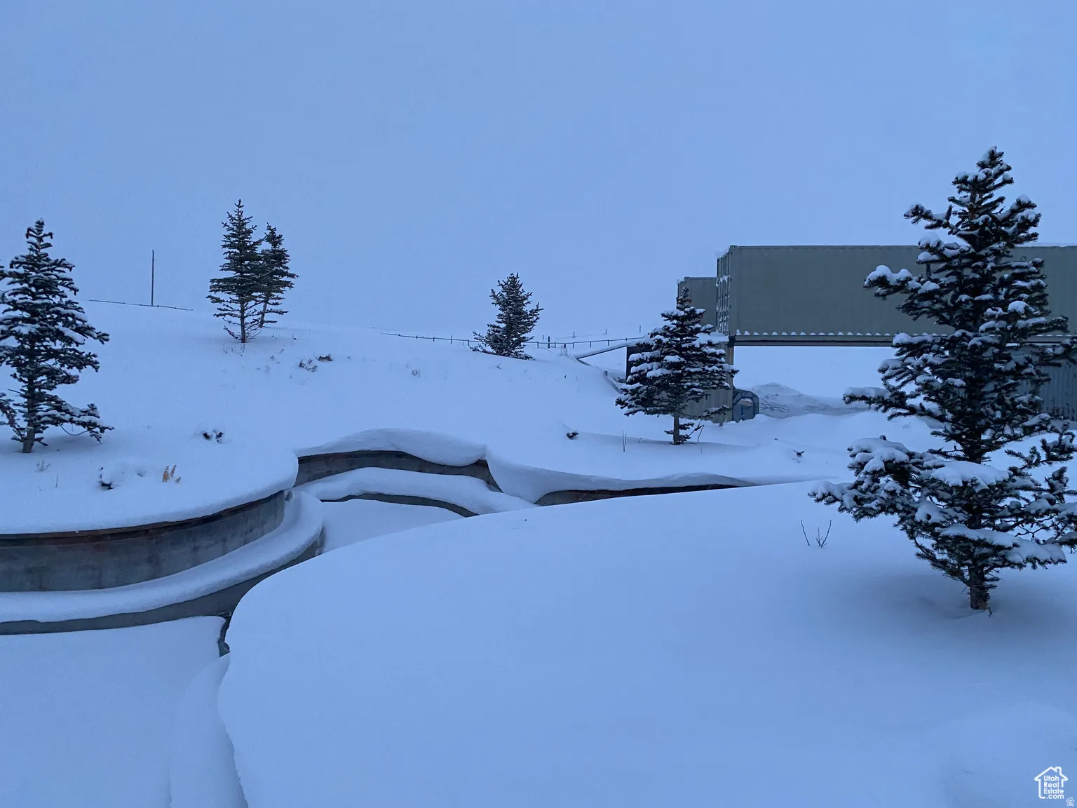 View of snowy yard
