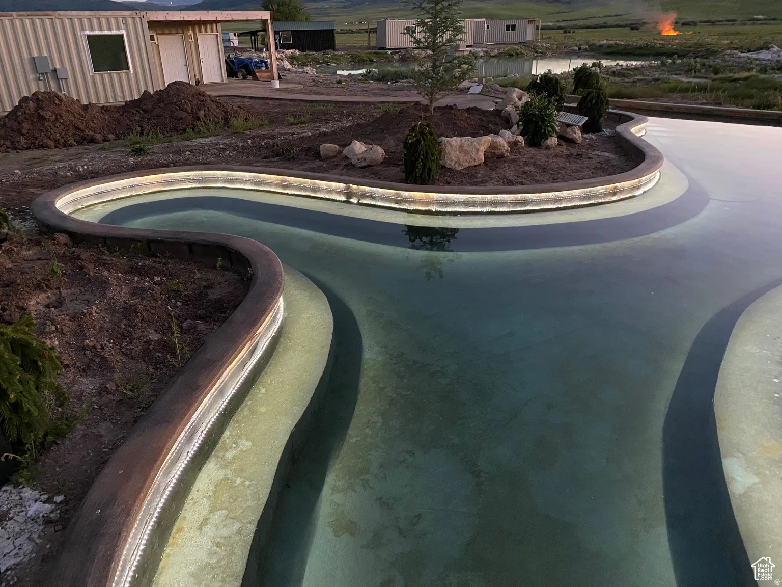 View of pool with a pool