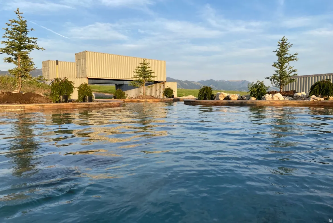 Water view featuring a mountain backdrop