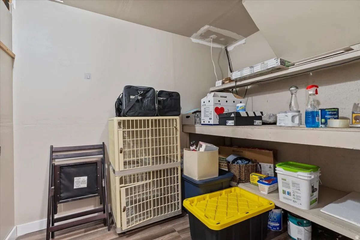 View of storage room