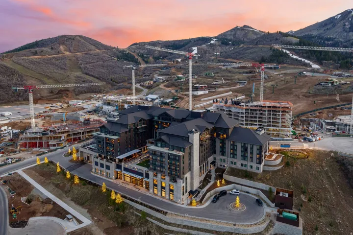 Drone / aerial view of mountains